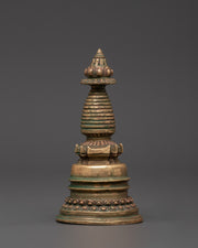 Copper Stupa with Antique Finish