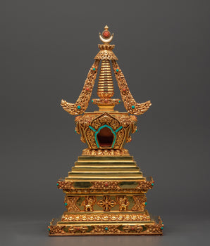 Buddhist Shrine Statue in Copper