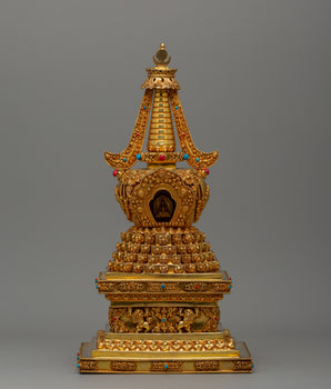 Buddhist Lotus Blossom Stupa
