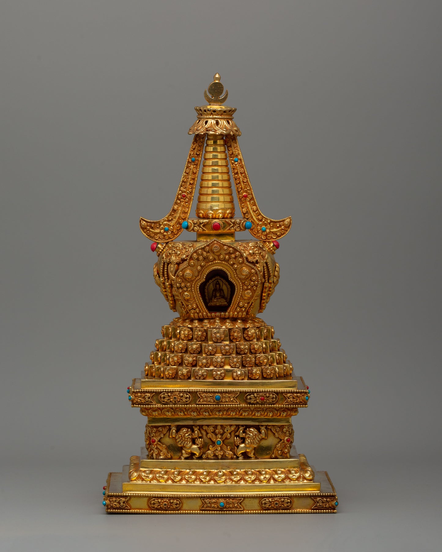 Buddhist Lotus Blossom Stupa