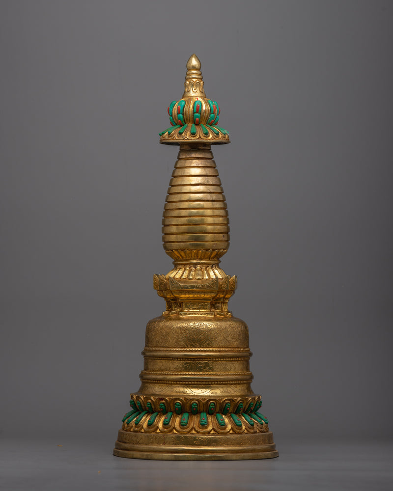 Handcrafted Spiritual Stupa