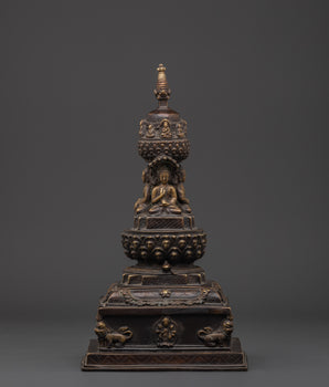 Sacred Buddhist Stupa Decor