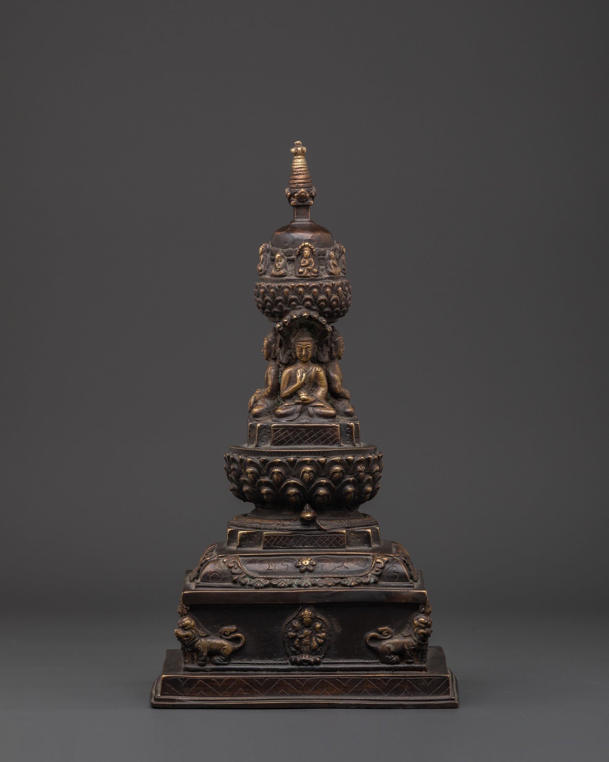 Sacred Buddhist Stupa Decor