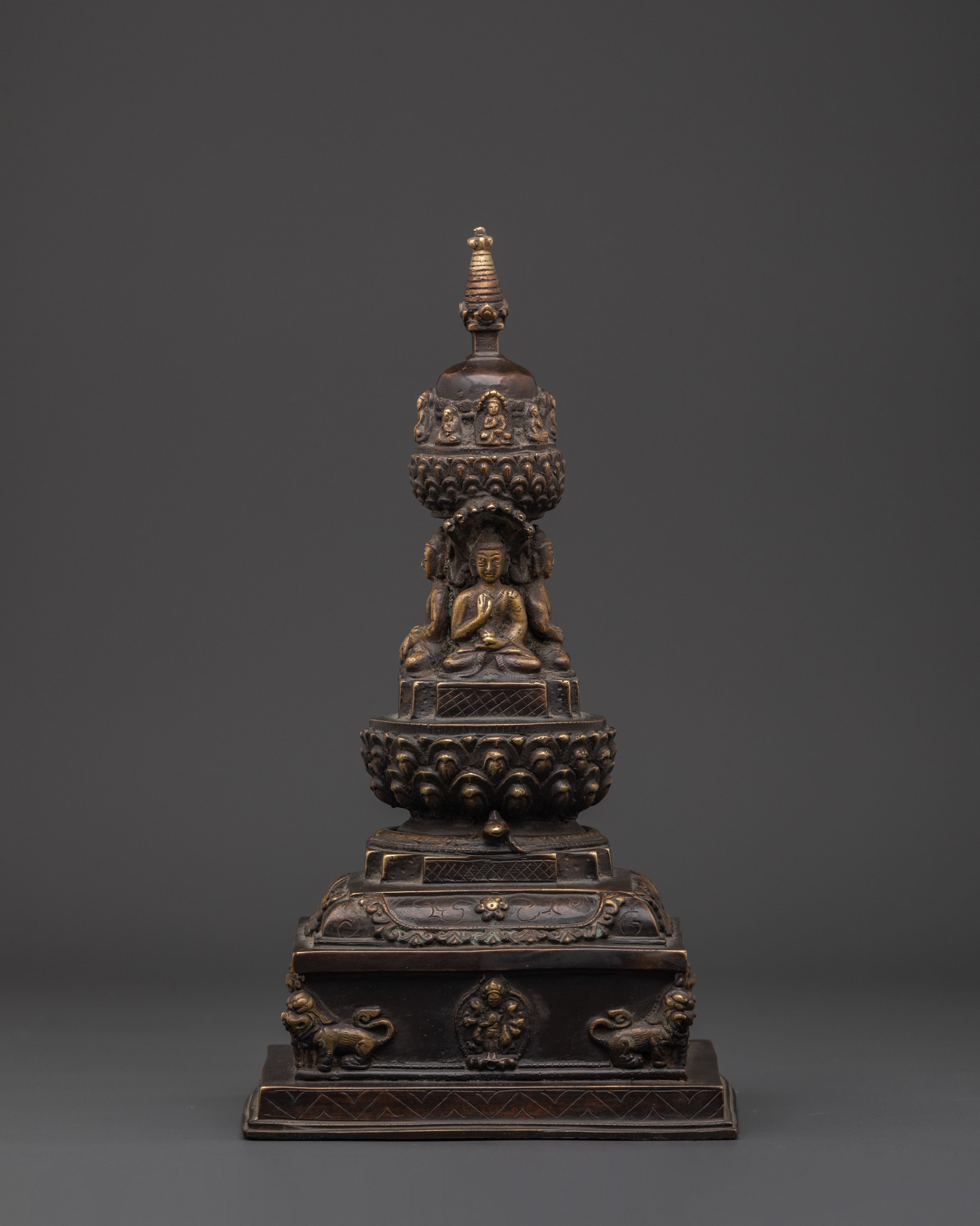 Sacred Buddhist Stupa Decor