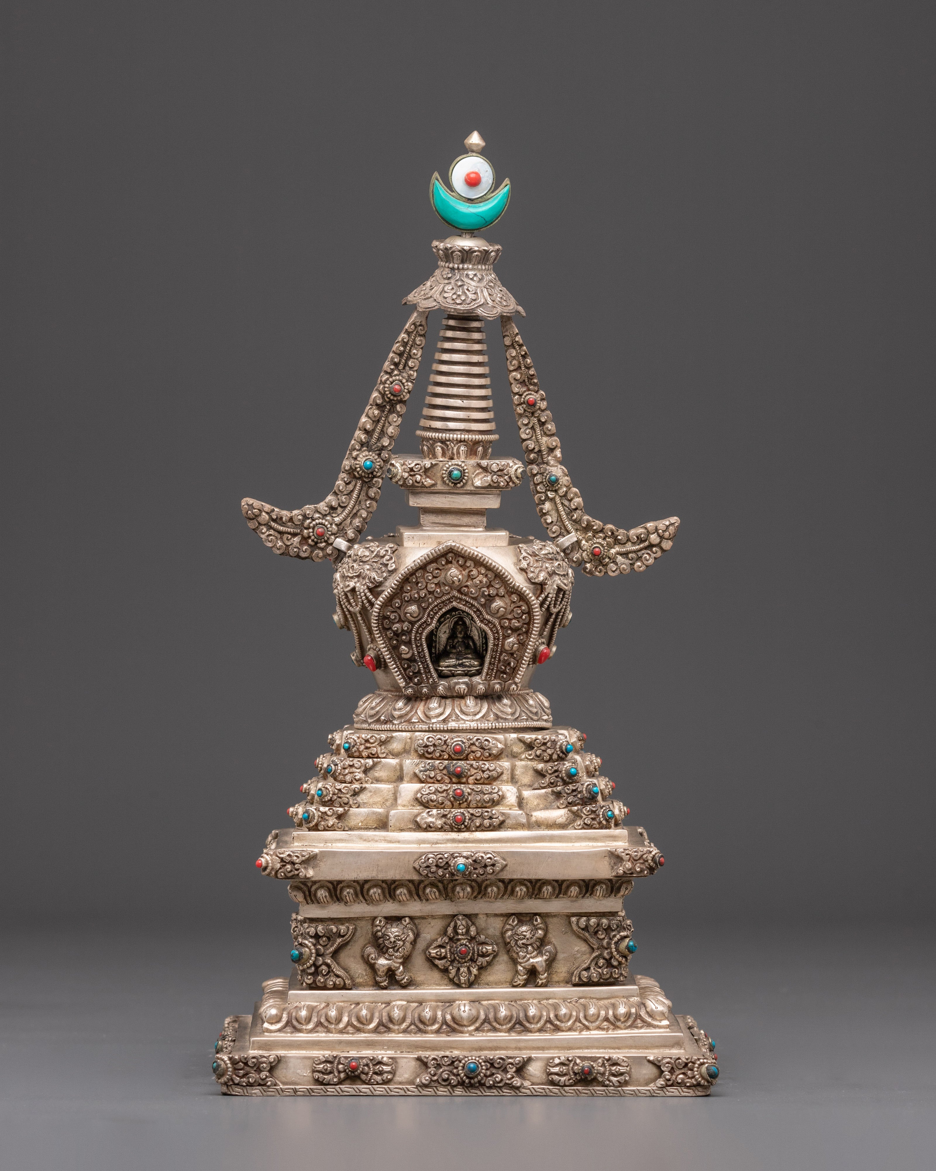 Handmade Stupa for Buddhist Ritual | Symbol of Enlightenment – Evamratna