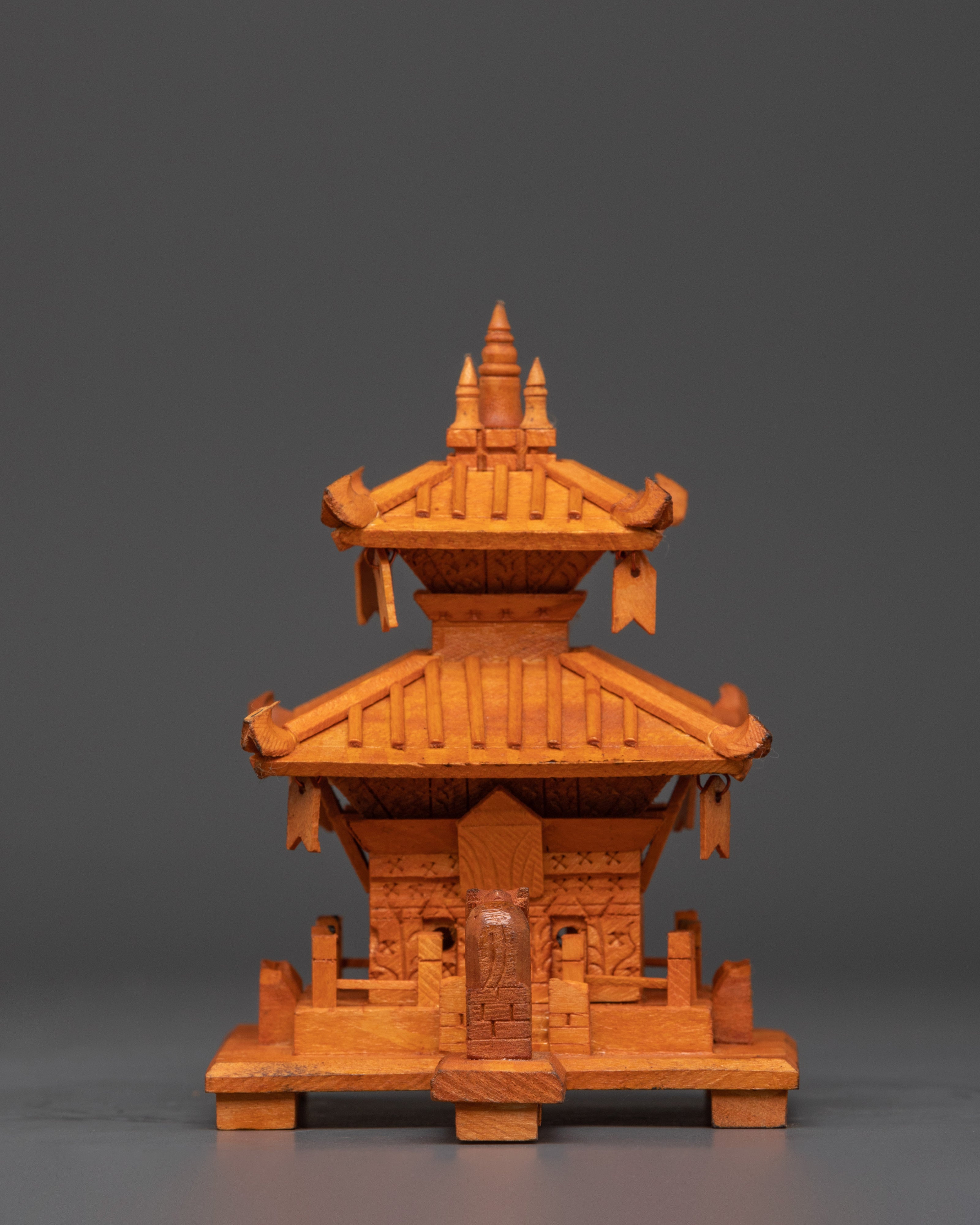Wooden Buddhist Religious Stupa