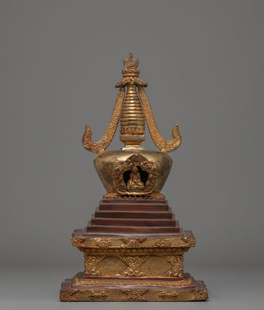 Spiritual Stupa Decor | Buddhist Ritual Artifact