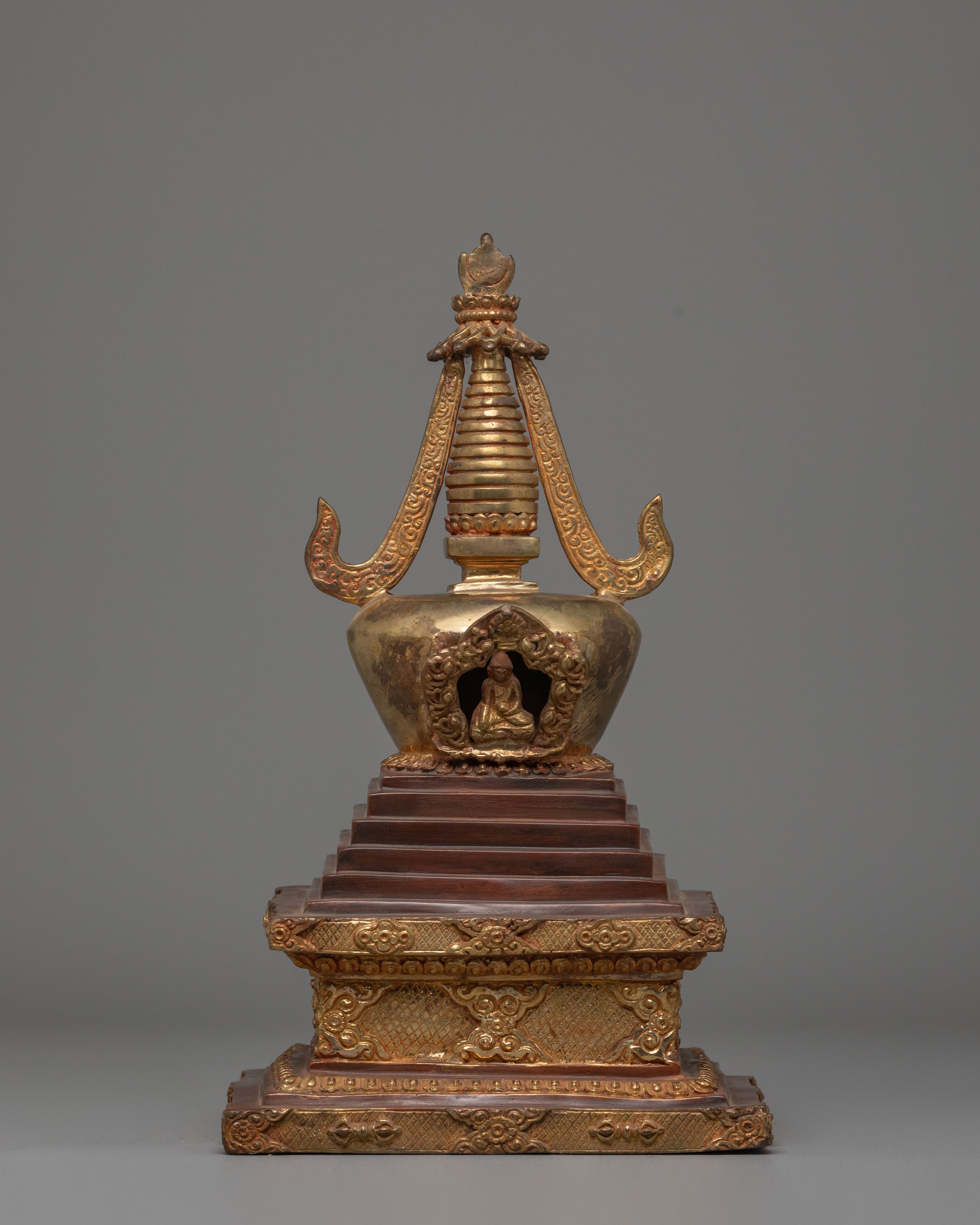 Spiritual Stupa Decor | Buddhist Ritual Artifact – Evamratna