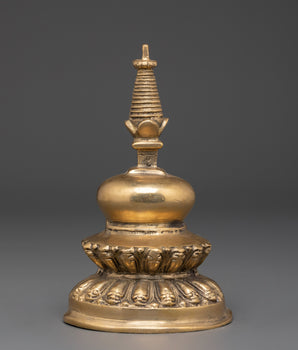 Handcrafted Himalayan Buddhist Stupa