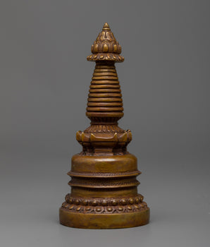 Oxidized Copper Stupa