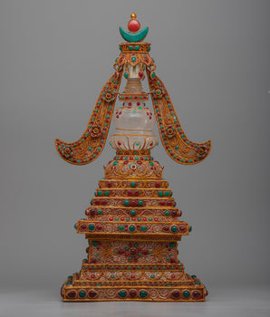 Tibetan Stupa in Copper