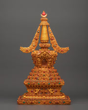 Tibetan Stupa with coral