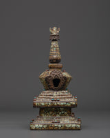 Tibetan Buddhist Copper Stupa