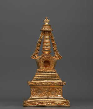 Exquisite Tibetan Stupa Chorten | Spiritual Tibetan Monument