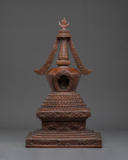 Copper Oxidized Handcrafted Stupa