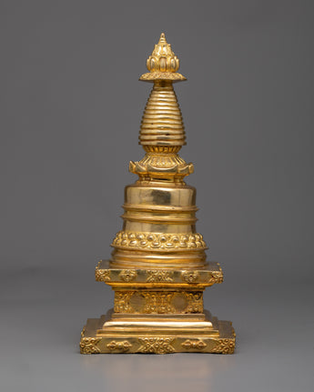 Handcrafted Golden Stupa
