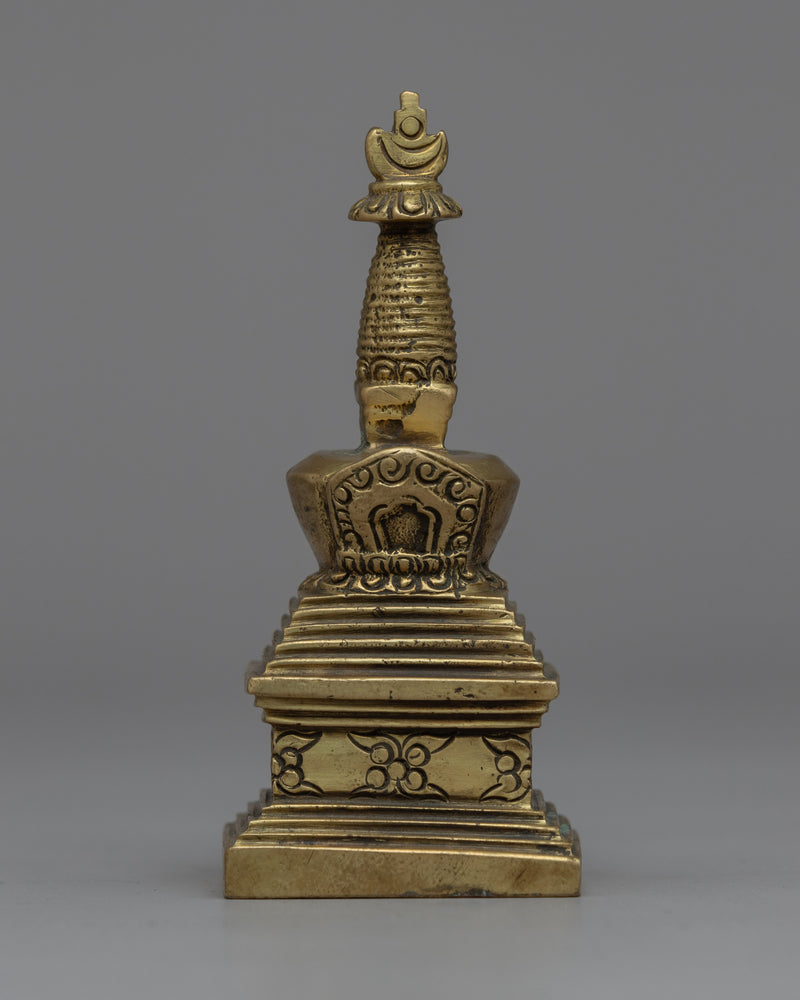 Buddhist Brass Stupa