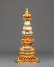 Traditional Tibetan Ritual Stupa | Sacred Buddhist Symbol of Enlightenment