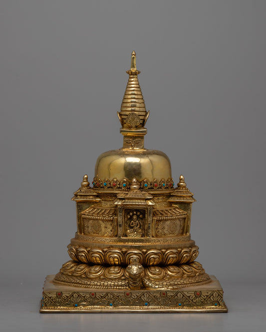  Handmade Stupa Statue