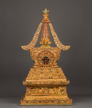 handcrafted-gold-plated-tibetan-stupa-for-sacred-spaces