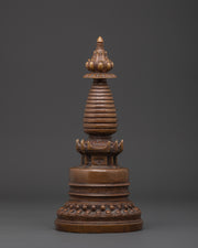 Handcrafted Tibetan Stupa Statue
