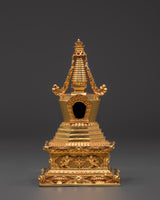 Buddhist Gold plated stupa mounds