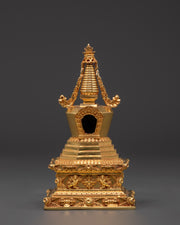 Buddhist Gold plated stupa mounds