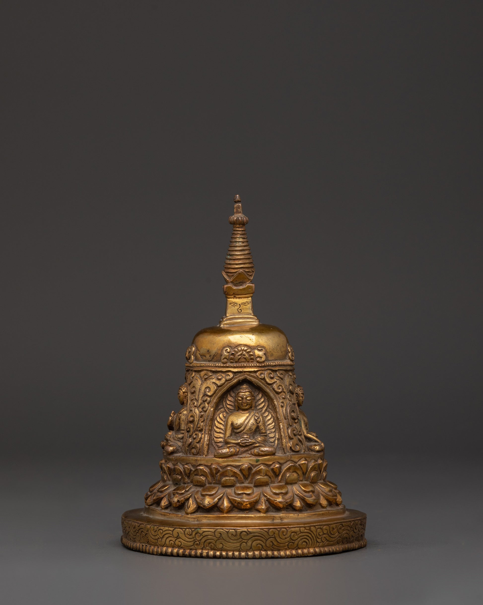 handcrafted-brass-buddhist-stupa