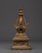 Gold Plated Himalayan Stupa