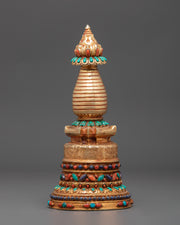 Sacred Tibetan Stupa Sculpture | Symbol of Peace and Enlightenment