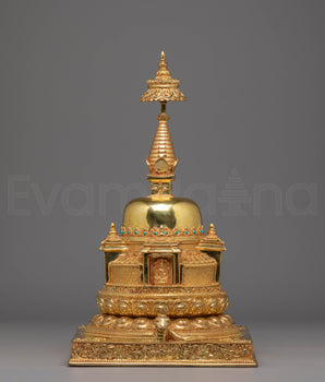 Tibetan Handmade Stupa for Ceremonies | Symbol of Enlightenment