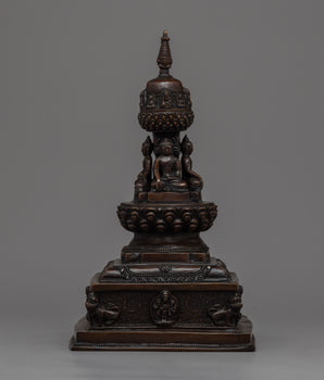 28"cm Tibetan Buddhist Stupa