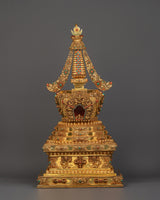 stupa-with-gold-plating
