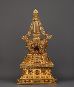 stupa-with-gold-plating