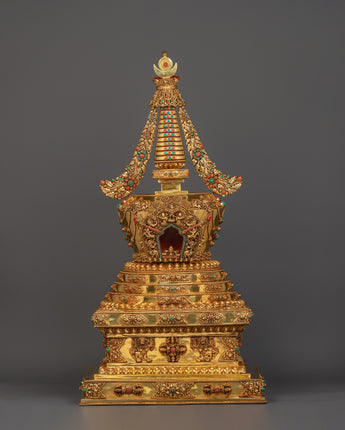 stupa-with-gold-plating