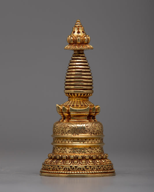 Exquisite Copper Stupa