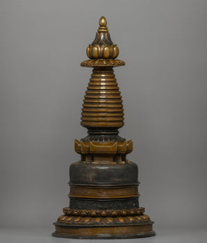 Copper Body Kadampa Chaitya