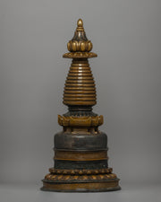 Copper Body Kadampa Chaitya