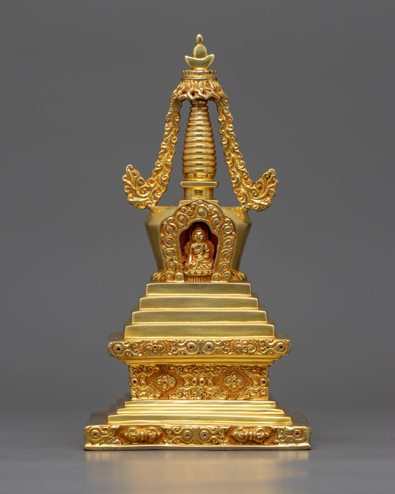 Traditional Golden Buddhist Stupa 