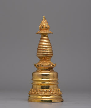 24K Gold-Plated Stupa