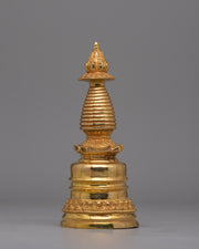 24K Gold-Plated Stupa