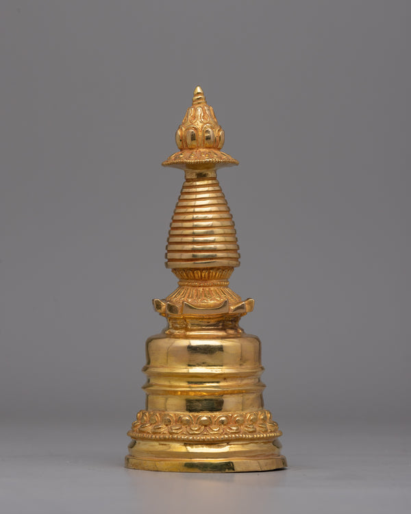 24K Gold-Plated Stupa