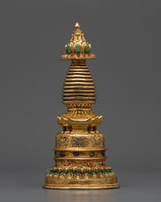 Authentic Tibetan Stupa Statue 