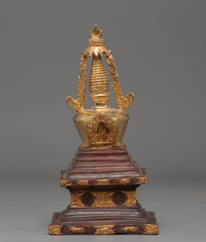 Handcrafted Himalayan Stupa Monument