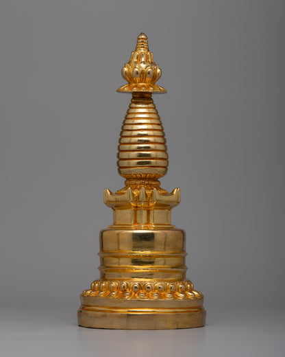 Handcrafted Copper Shrine Stupa