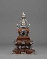 Oxidized Copper Stupa for Ceremonies