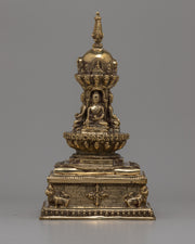 Brass Stupa Statue
