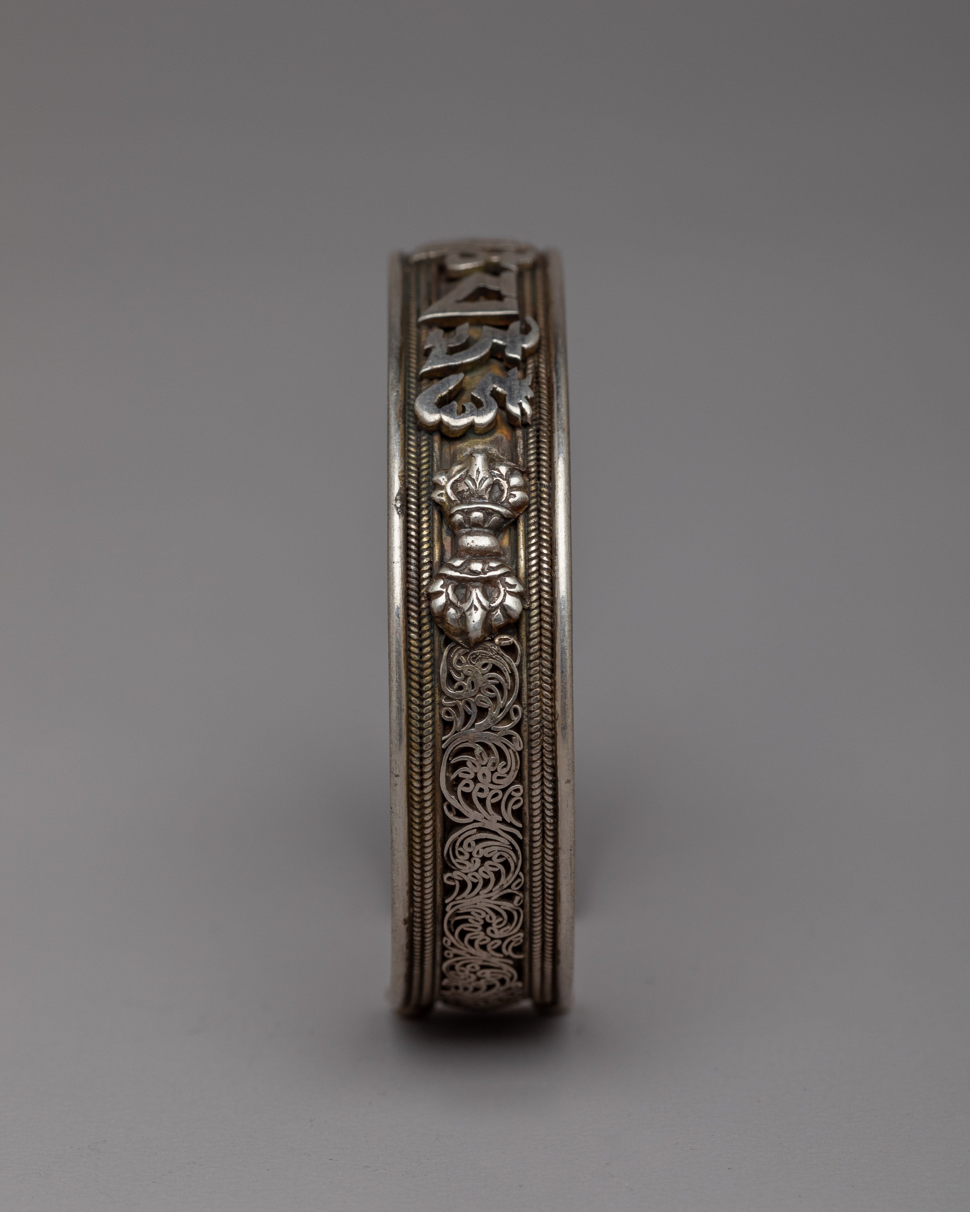 Handmade Tibetan Silver Cuff Bracelet | Exquisite Artistry and Timeless Elegance
