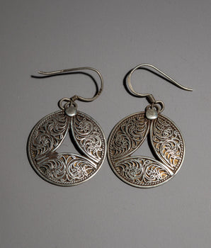 Round Dangle Earring