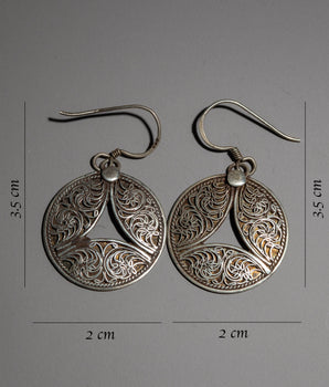 Round Dangle Earrings | Statement Jewelry for the Free Spirit